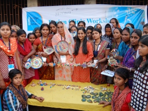 Design intervention workshop in Madhubani Paper mache craft cluster, Bihar from 2-6 dec 2013 under design clinic scheme msme  (1)